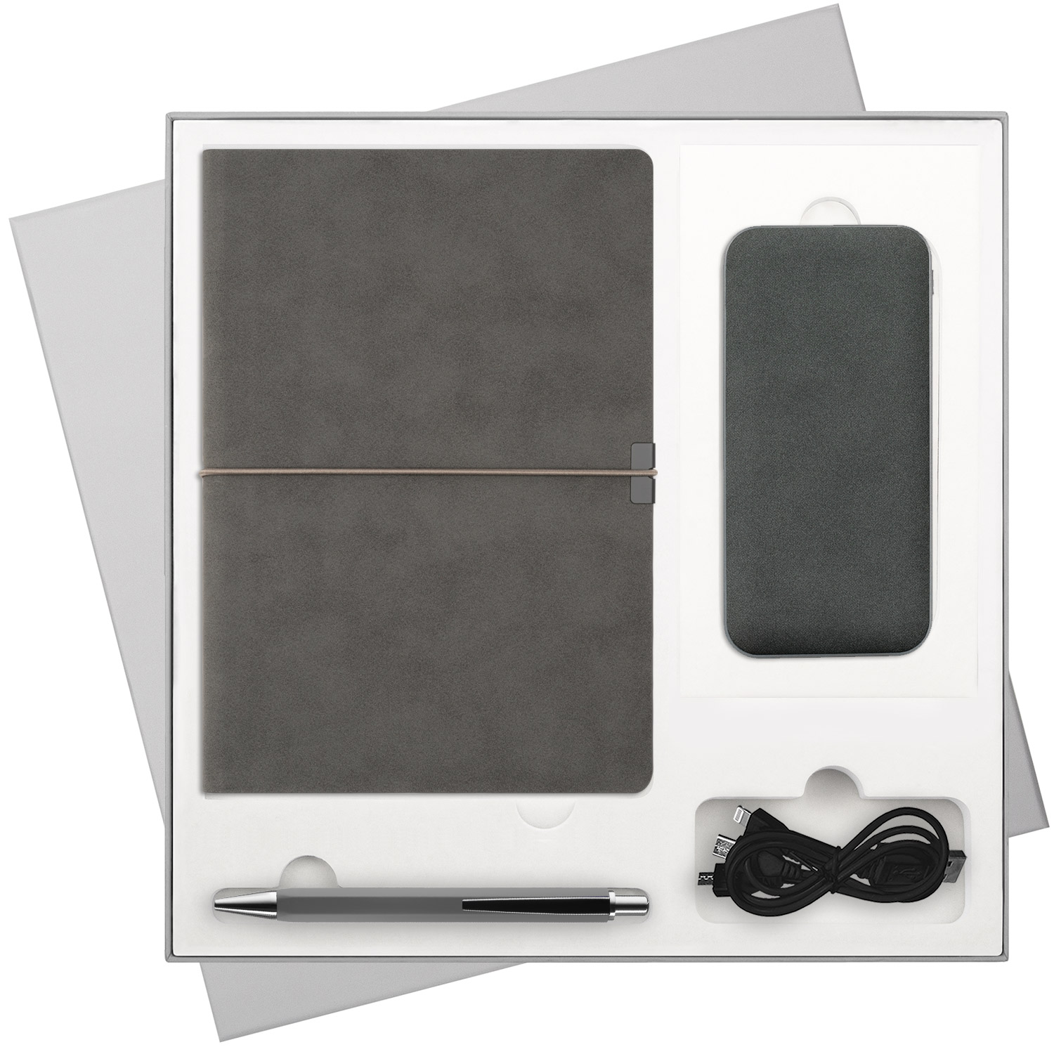 In Velour Business Gift Set (Notebook, Pen, Power Bank)