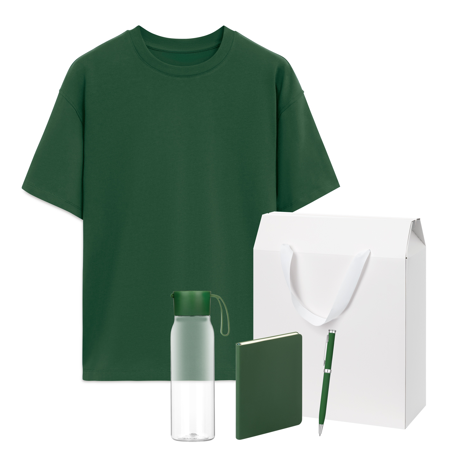 RUST Clothing Set (T-shirt, Bottle, Notebook, Pen), 2XL/3XL/4XL