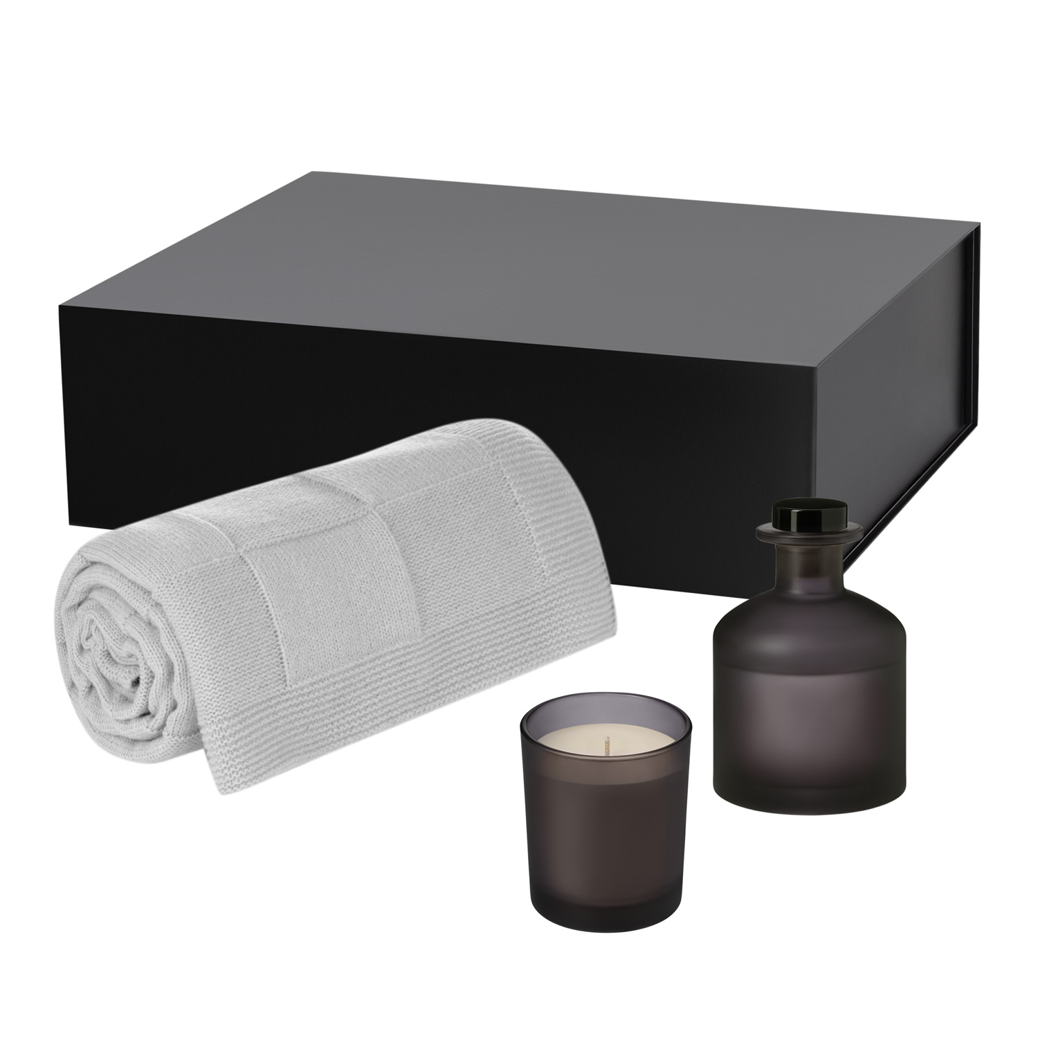 Enigma Gift Set, Cella Soft (Candle, Diffuser, Blanket)
